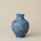 The Boule Vase by Tammy Maloney with expressive, layered glazes.