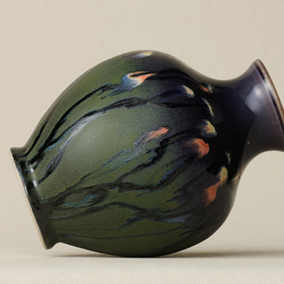 Close-up of the Boule Vase, with glaze texture in full view.