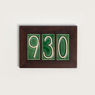 House Number Tile, Emerald Isle